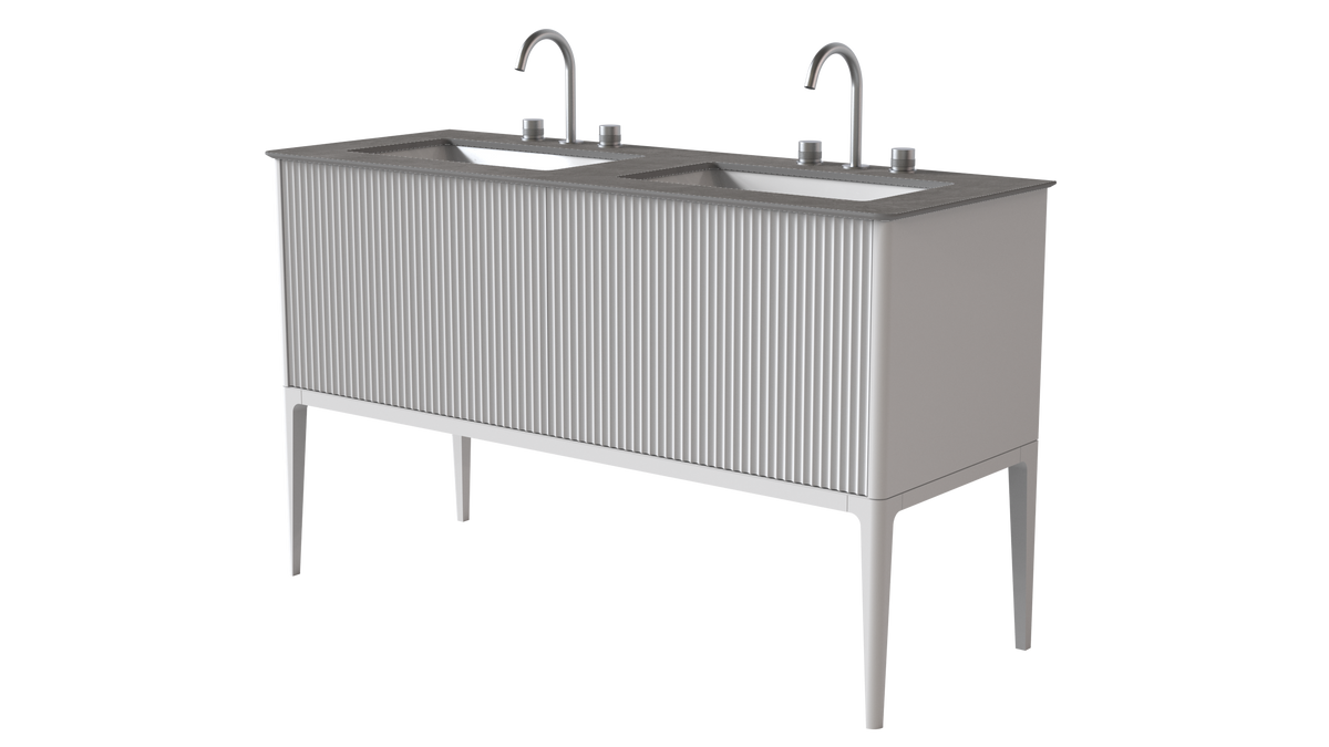 Valentina Flute Colour 1400mm 2 Drawer