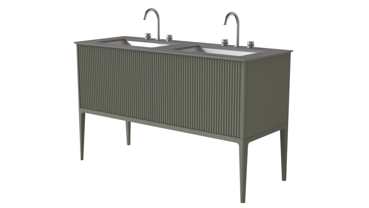 Valentina Flute Colour 1400mm 2 Drawer
