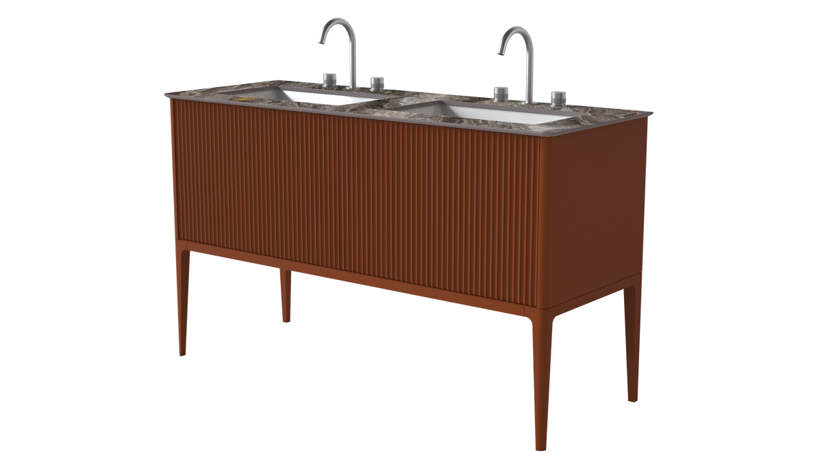 Valentina Flute Colour 1400mm 2 Drawer