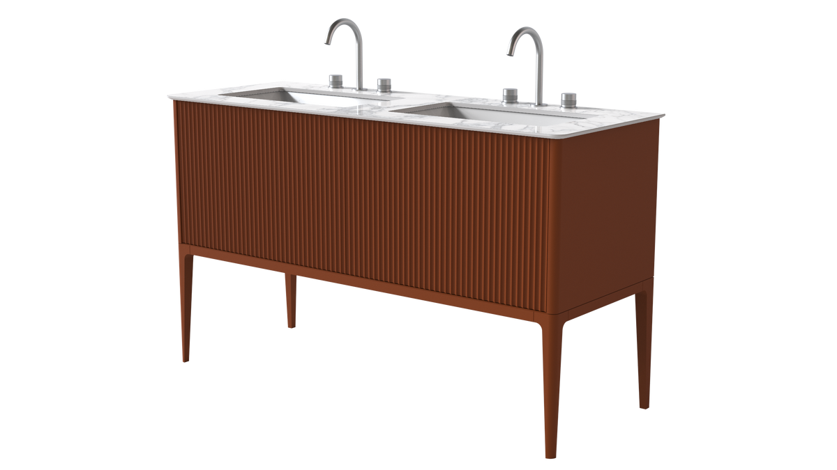 Valentina Flute Colour 1400mm 2 Drawer