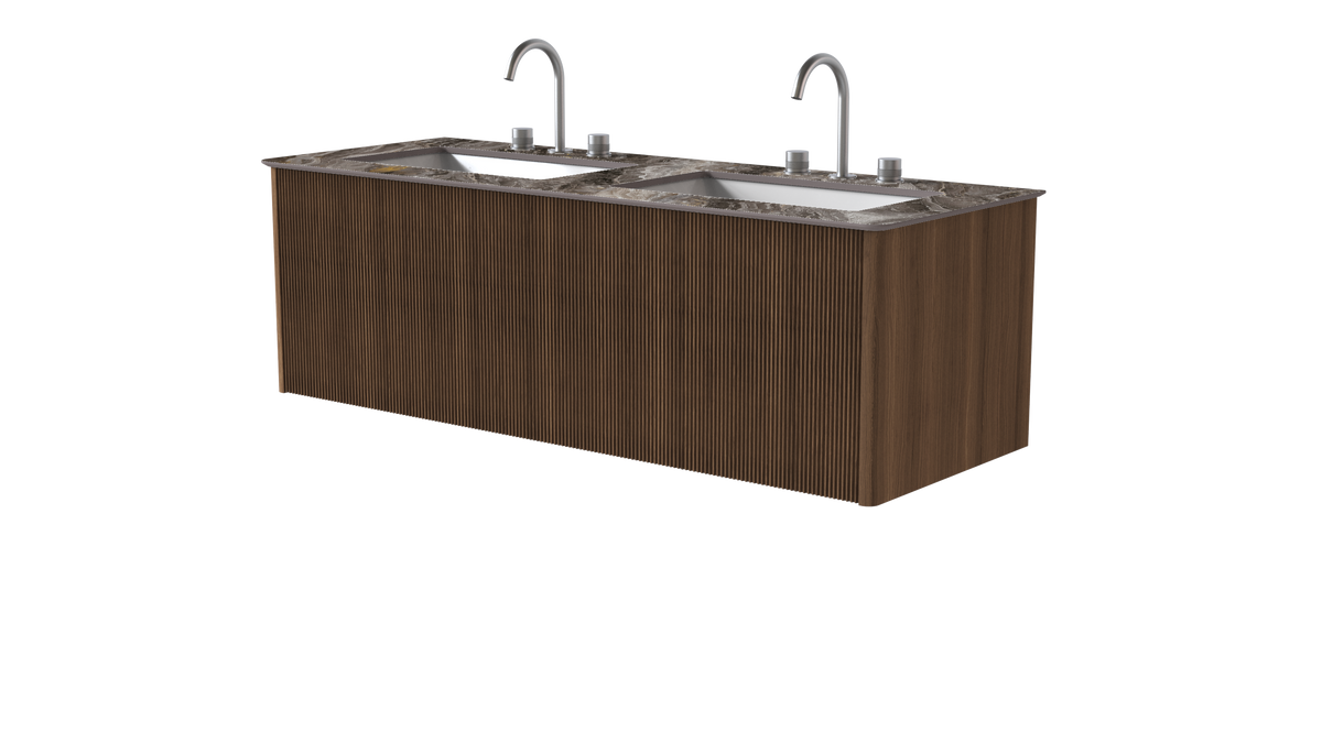 Valentina Rib 1400mm 2 Drawer