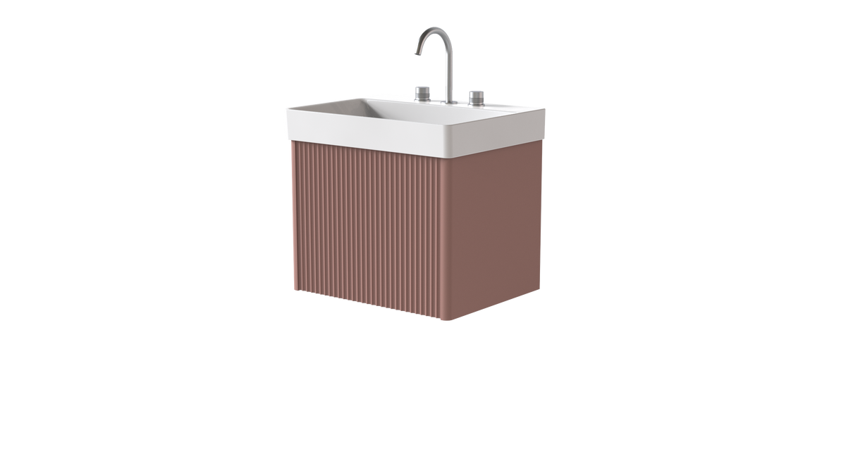 Elice Flute Colour 600mm 1 Drawer