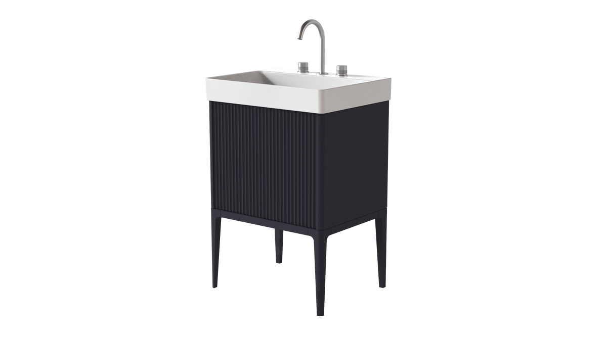 Elice Flute Colour 600mm 1 Drawer