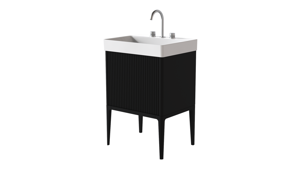 Elice Flute Colour 600mm 1 Drawer