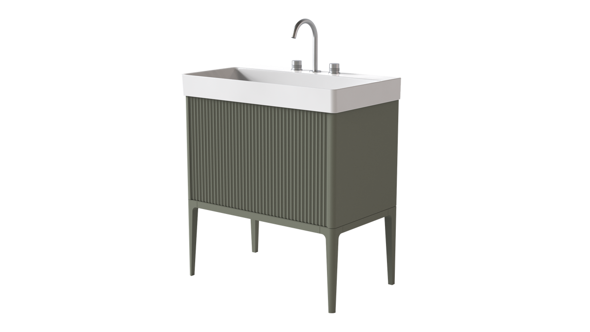 Elice Flute Colour 800mm 1 Drawer
