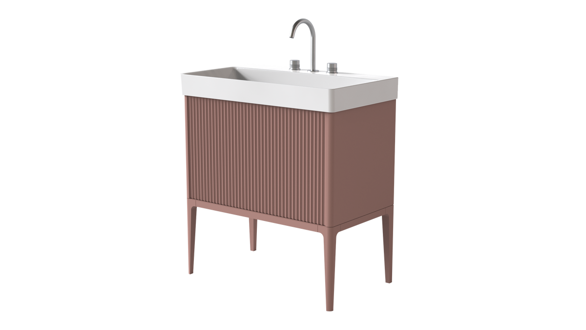Elice Flute Colour 800mm 1 Drawer