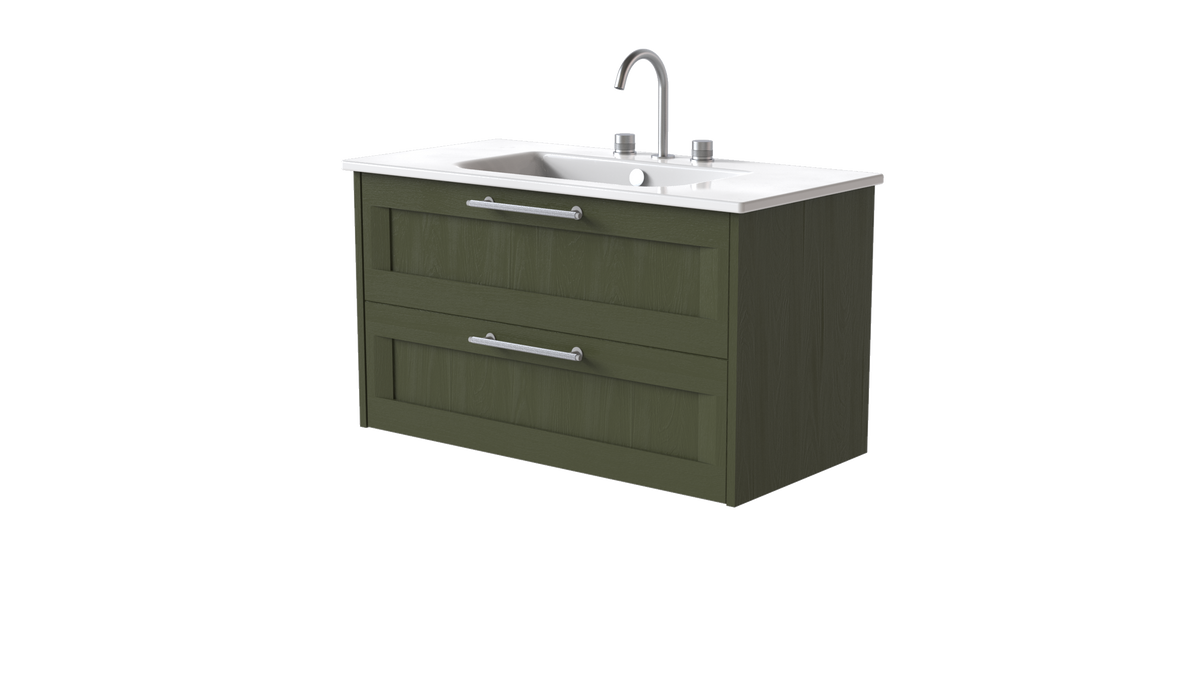 Italy Shaker 1000mm 2 Drawer