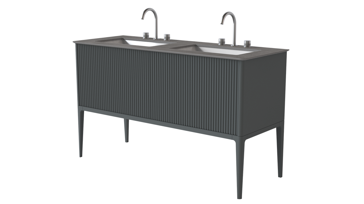 Valentina Flute Colour 1400mm 2 Drawer