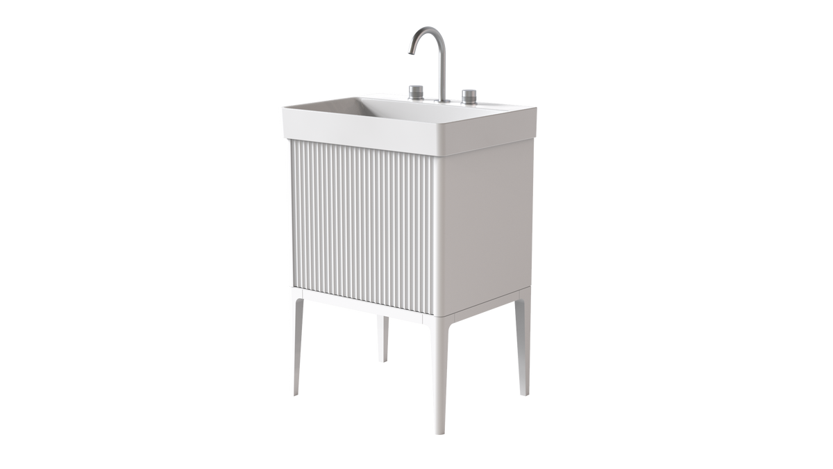 Elice Flute Colour 600mm 1 Drawer