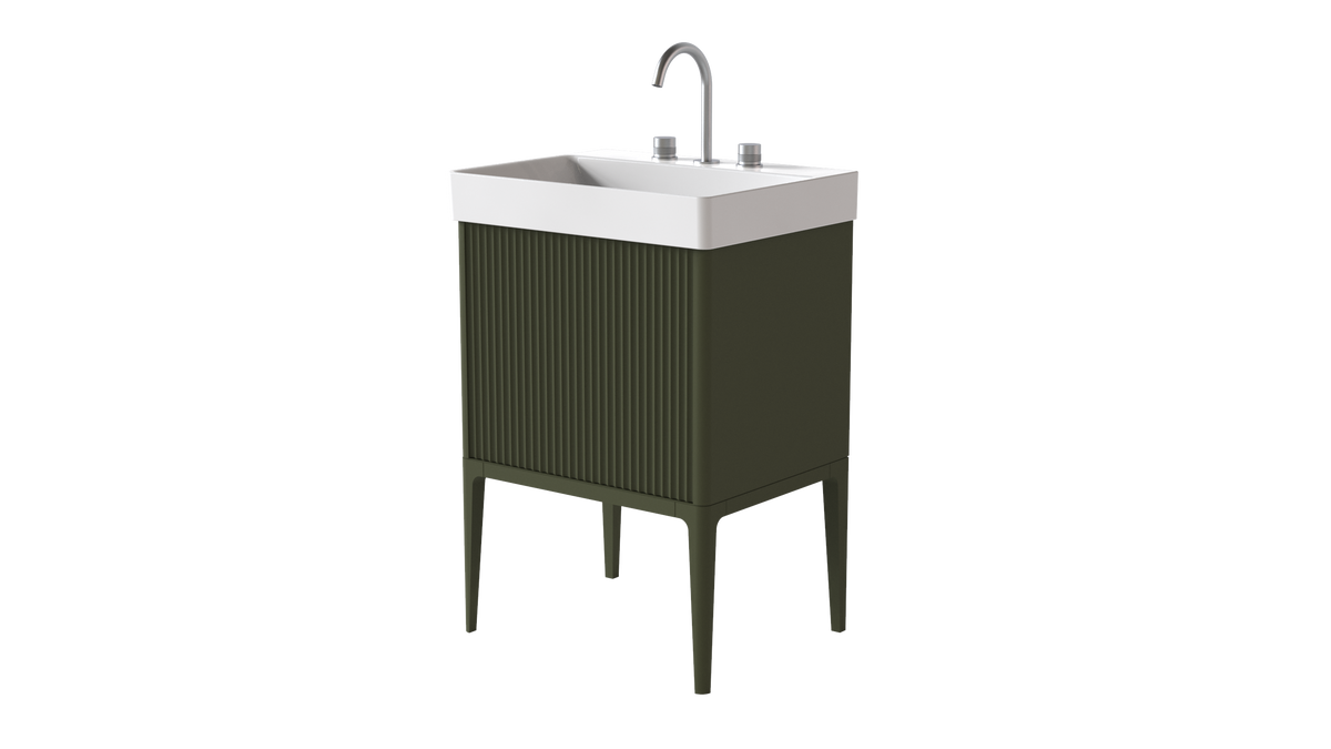 Elice Flute Colour 600mm 1 Drawer