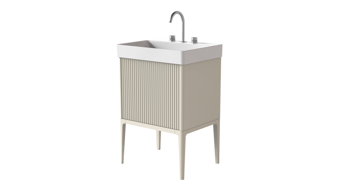Elice Flute Colour 600mm 1 Drawer
