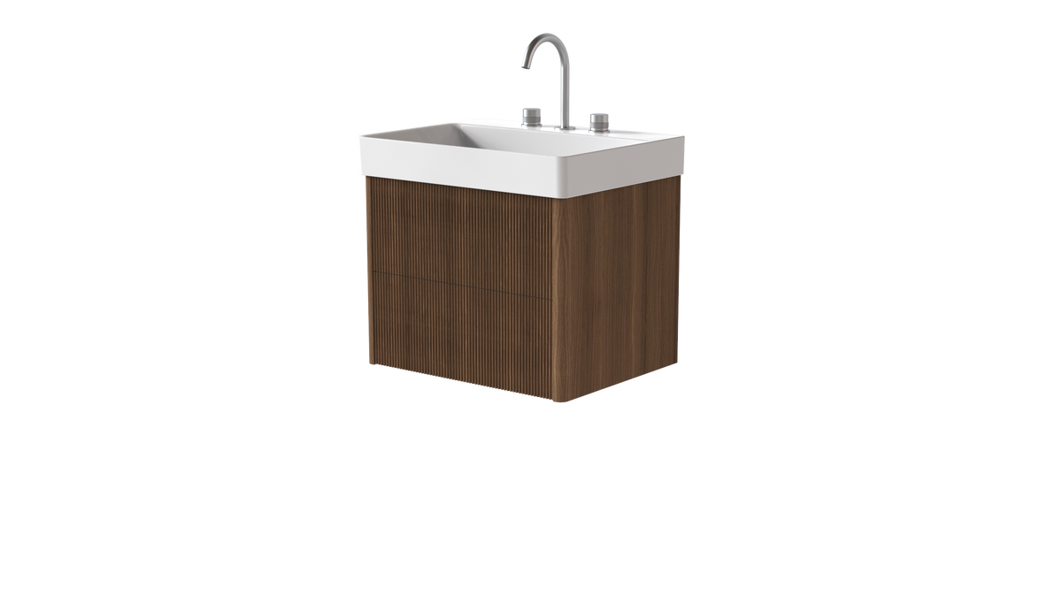 Elice Rib 600mm 2 Drawer