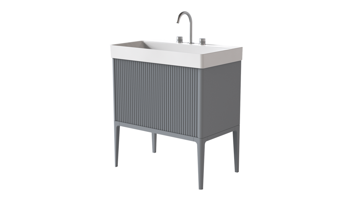 Elice Flute Colour 800mm 1 Drawer