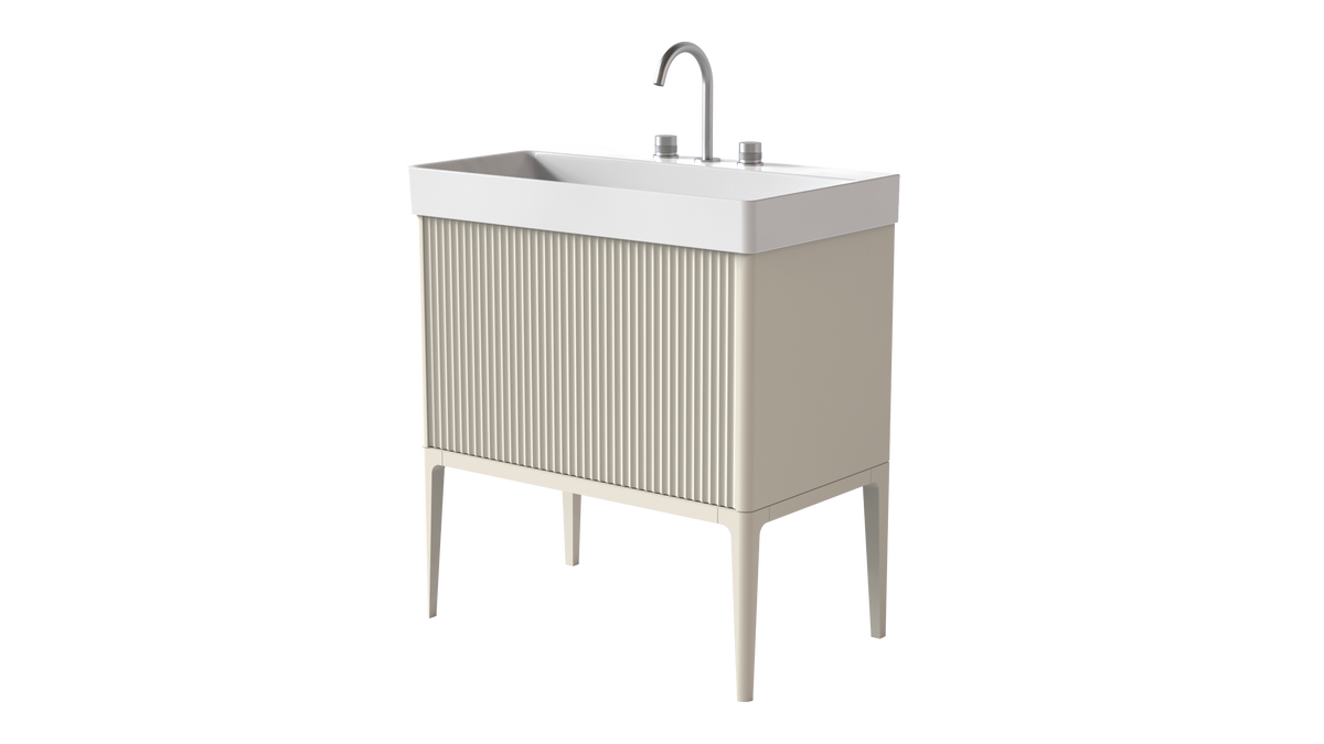 Elice Flute Colour 800mm 1 Drawer