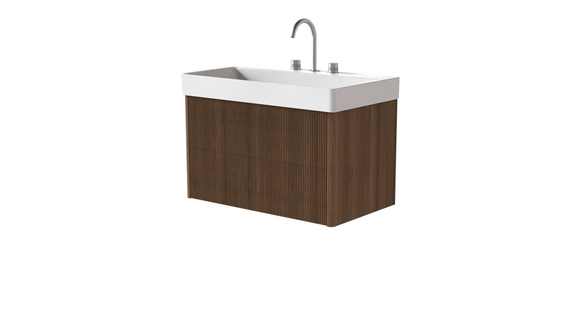 Elice Rib 800mm 2 Drawer