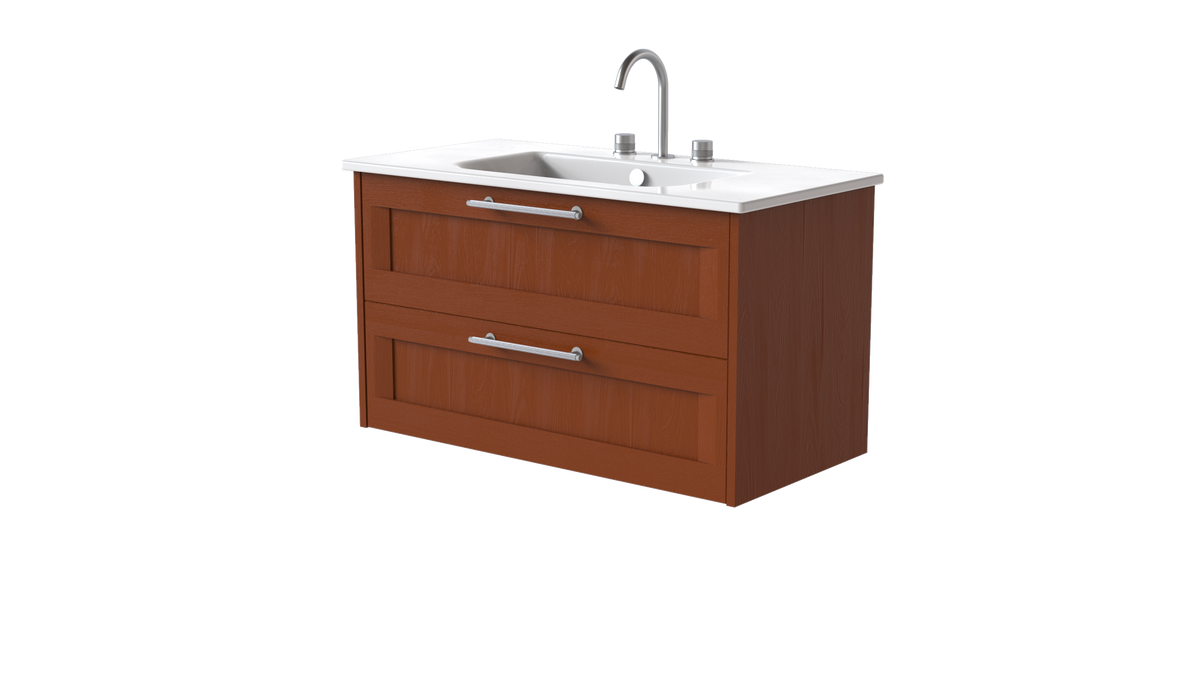 Italy Shaker 1000mm 2 Drawer