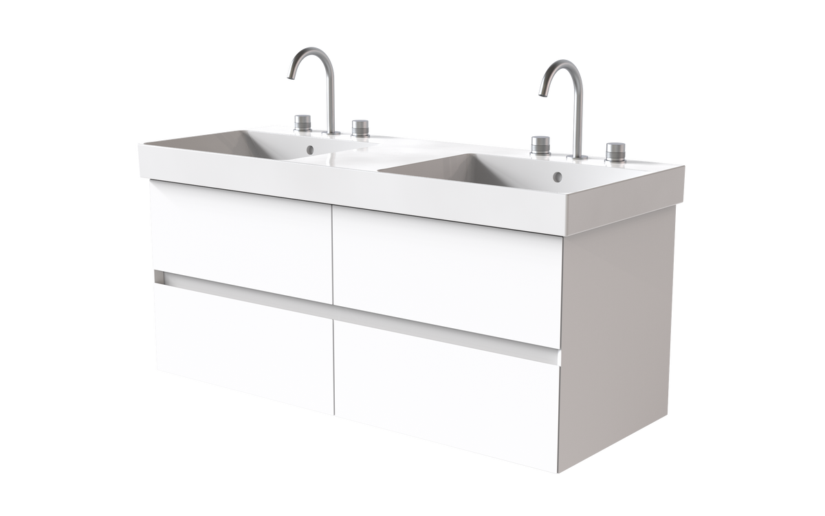Zero 1250mm 4 Drawer (Double)